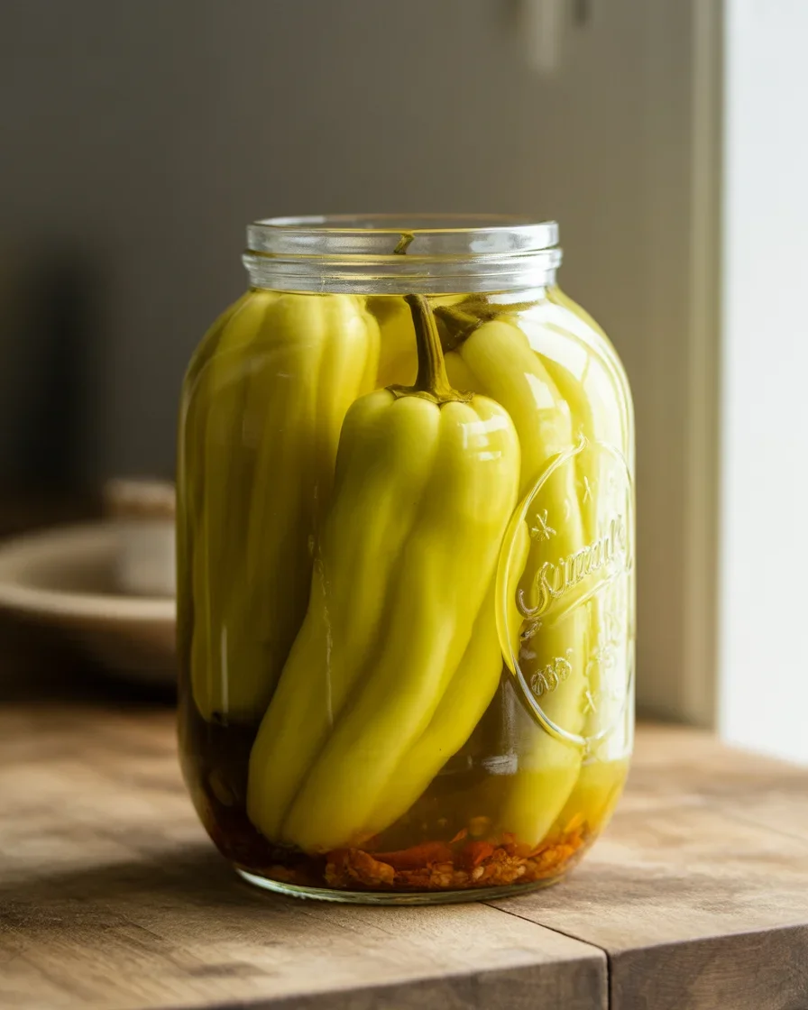 Pickled Banana Peppers (Easy Homemade & Tangy!)