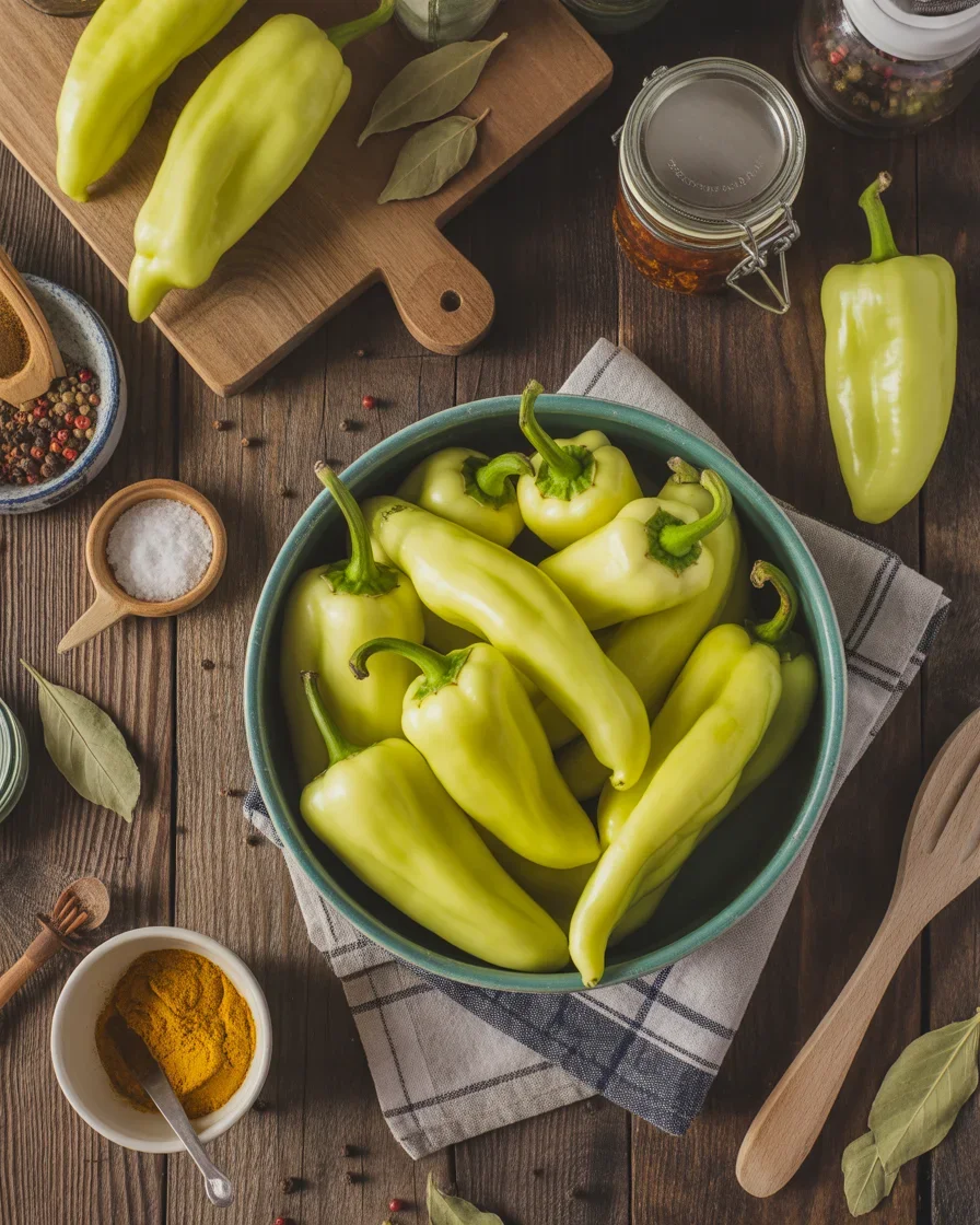 Pickled Banana Peppers (Easy Homemade & Tangy!)