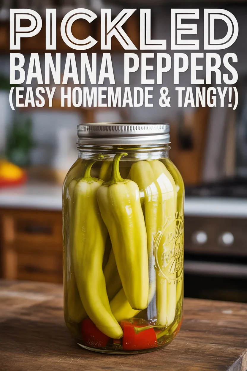 Pickled Banana Peppers (Easy Homemade & Tangy!)