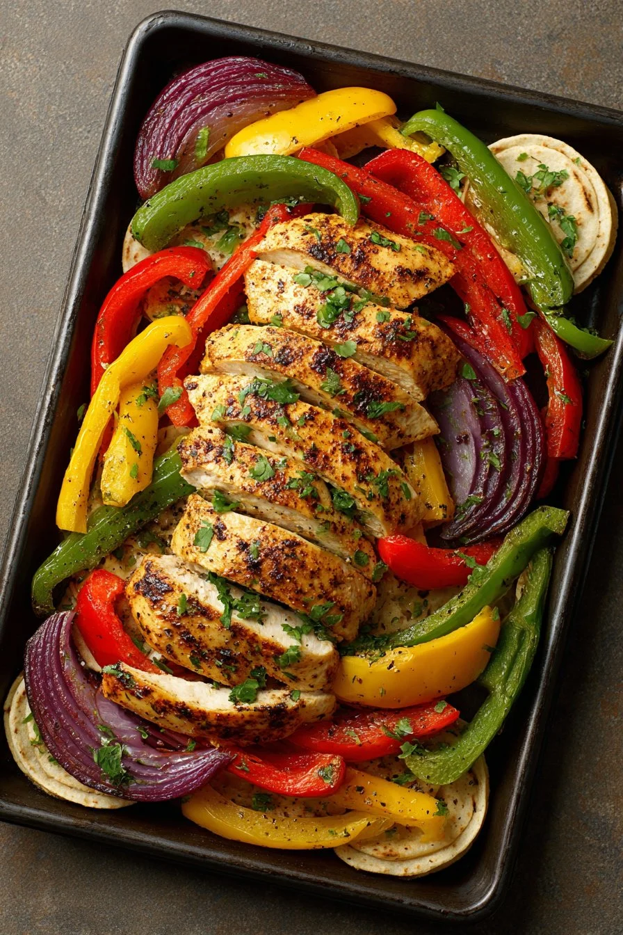 Sheet Pan Chicken Fajitas