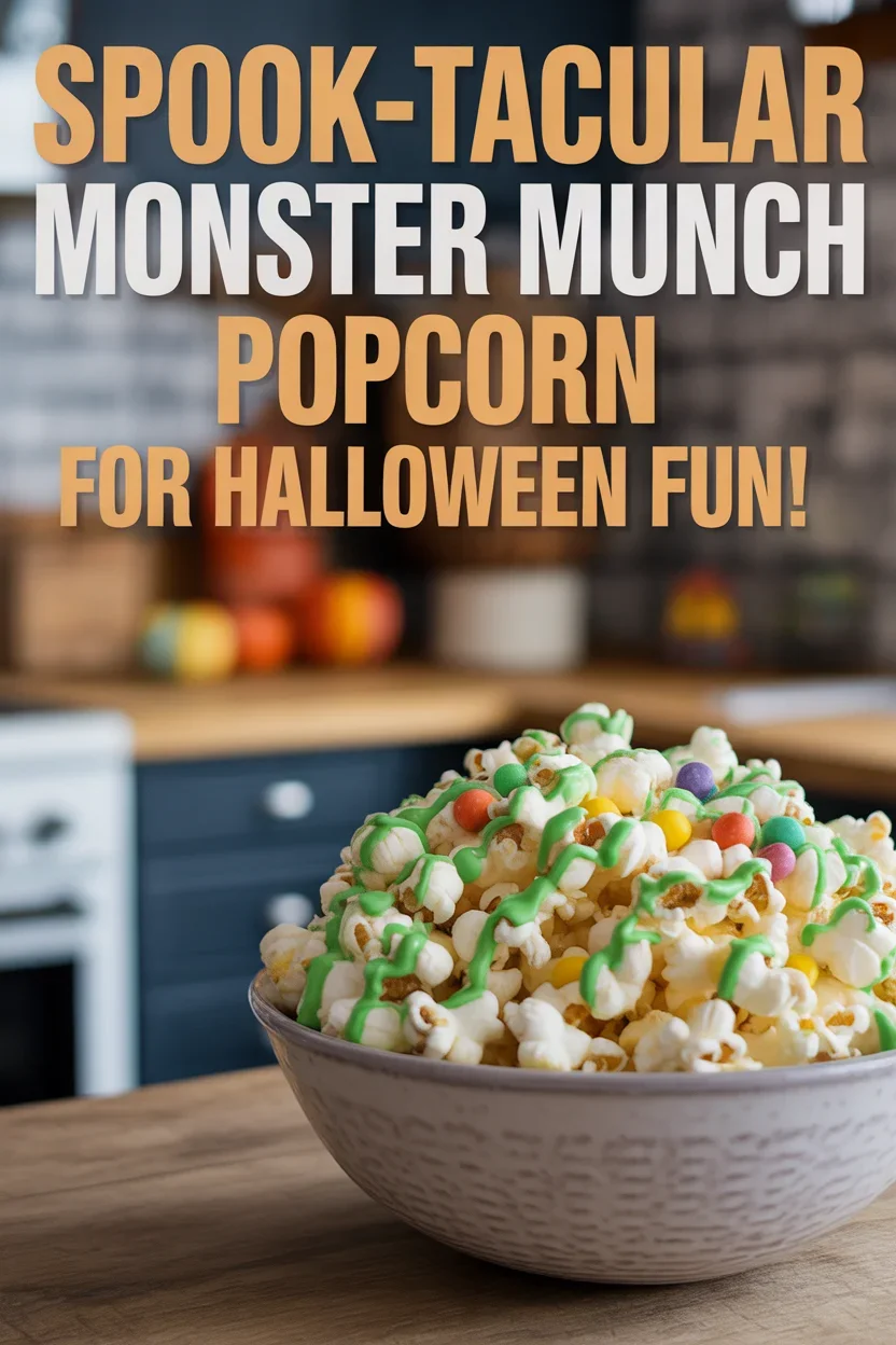 Spook-tacular Monster Munch Popcorn for Halloween Fun!